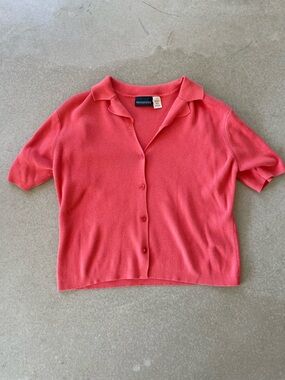 croft & barrow Coral Knit Pullover Sweater